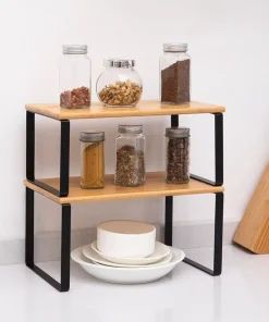 Alternative view of Kitchen Cabinet Shelve Organizer Rack - kitchen shelves